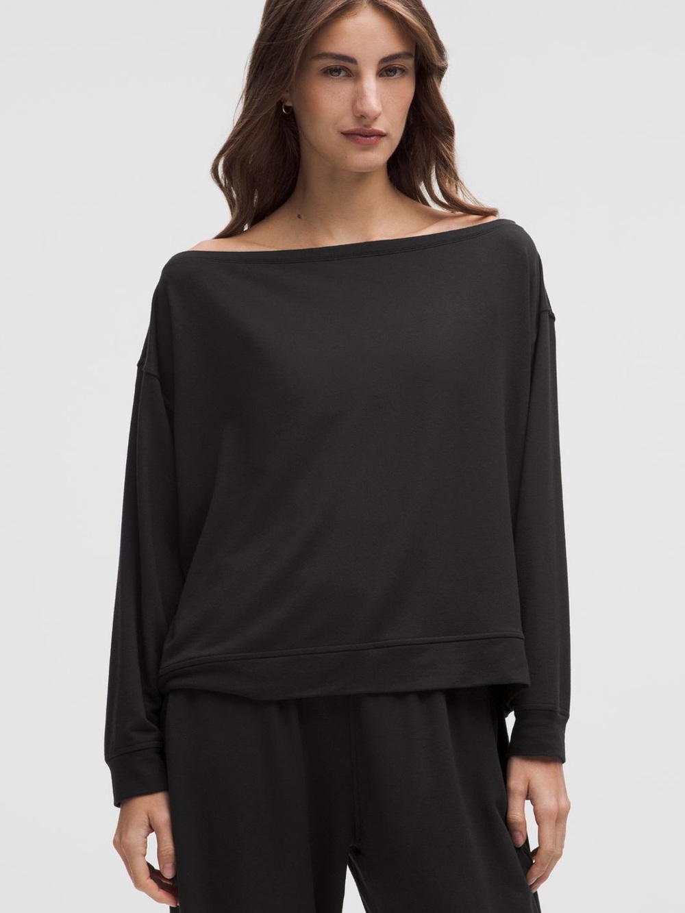 Lululemon Oversized Boatneck Long-Sleeve Shirt XL 307 trendy lounge casual